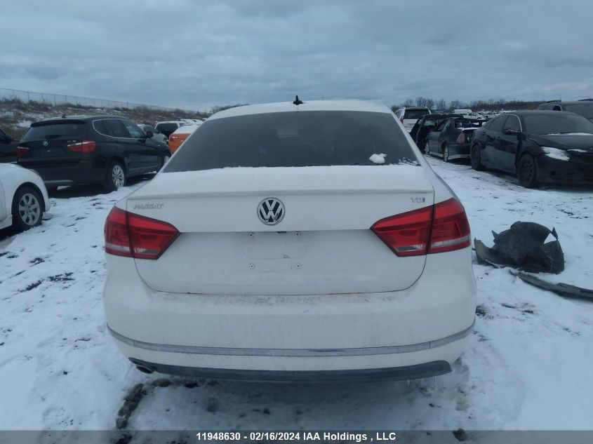 2013 Volkswagen Passat VIN: 1VWCN7A38DC115818 Lot: 11948630