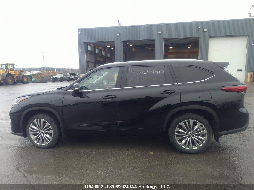 2021 Toyota Highlander VIN: 5TDFZRBH3MS088245 Lot: 11949002