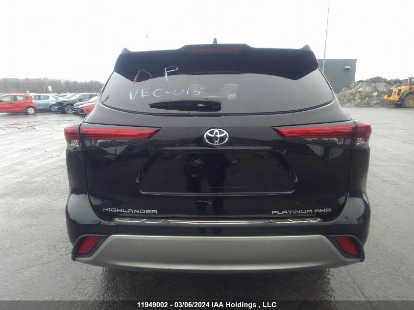 2021 Toyota Highlander VIN: 5TDFZRBH3MS088245 Lot: 11949002