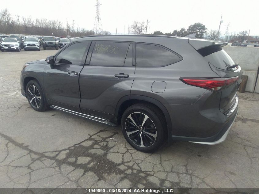 2022 Toyota Highlander Xse VIN: 5TDLZRBHXNS172499 Lot: 11949090