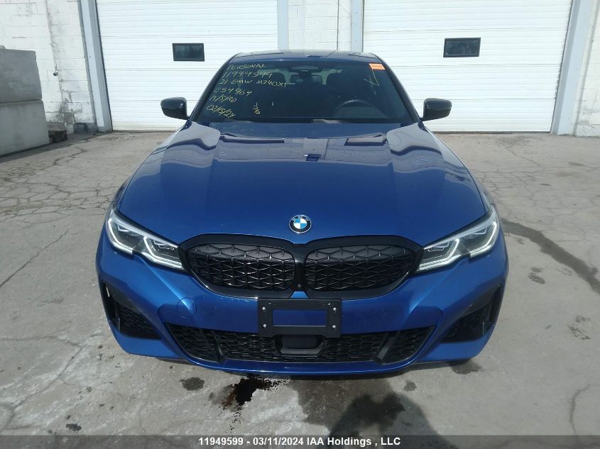 2021 BMW M340Xi VIN: 3MW5U9J0XM8B54964 Lot: 11949599