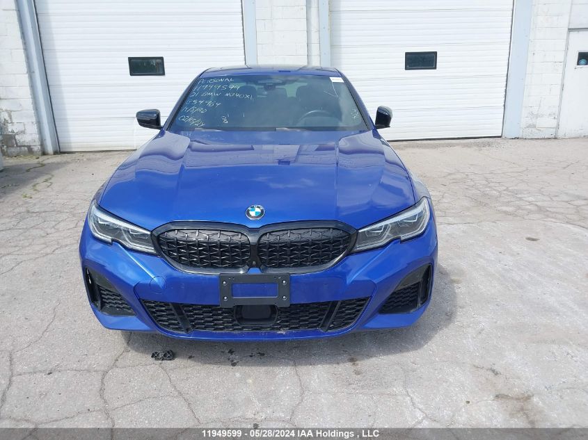 2021 BMW M340Xi VIN: 3MW5U9J0XM8B54964 Lot: 11949599