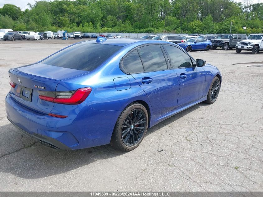 2021 BMW M340Xi VIN: 3MW5U9J0XM8B54964 Lot: 11949599