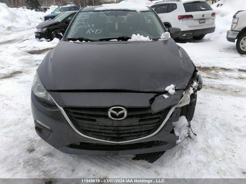 2014 Mazda 3 Touring VIN: 3MZBM1L74EM120333 Lot: 11949619