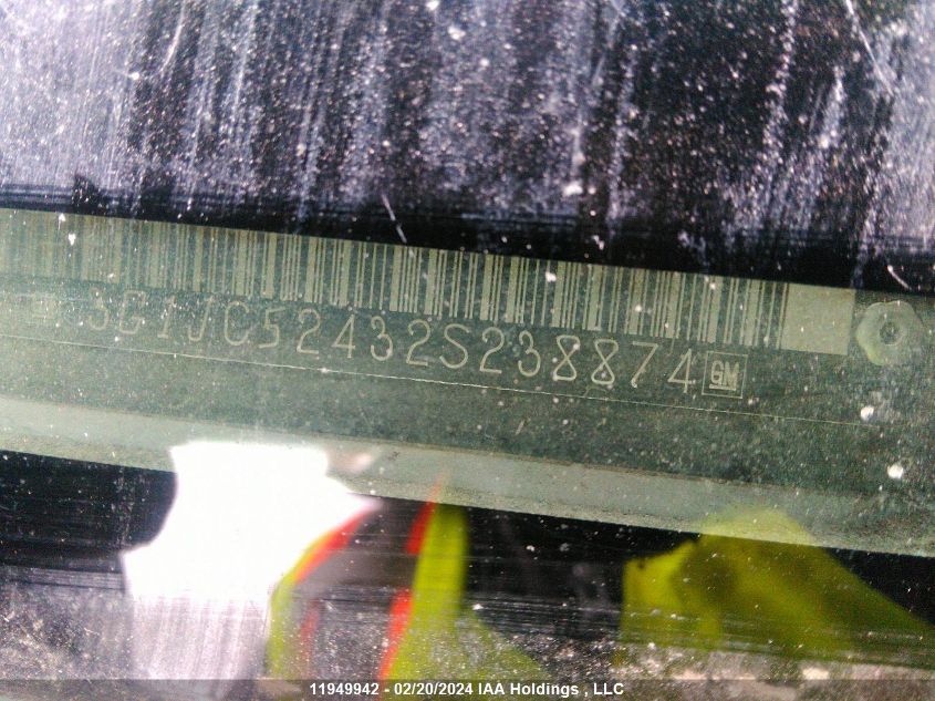 2002 Chevrolet Cavalier VIN: 3G1JC52432S238874 Lot: 39240608