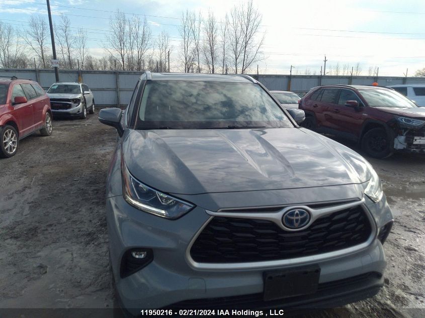 2022 Toyota Highlander Hybrid Xle VIN: 5TDABRCH8NS544237 Lot: 11950216