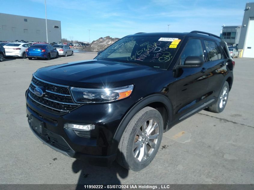 2020 Ford Explorer Xlt VIN: 1FMSK8DH5LGB55393 Lot: 11950222