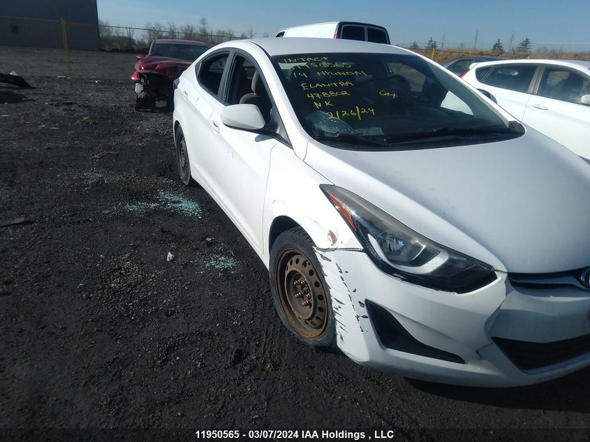 2014 Hyundai Elantra VIN: 5NPDH4AE4EH478802 Lot: 11950565