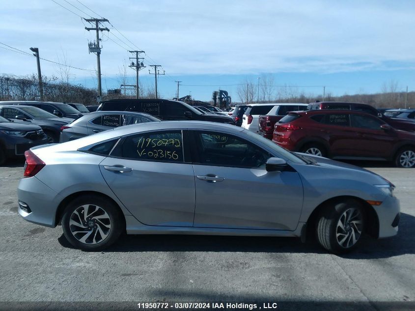 2018 Honda Civic Lx VIN: 2HGFC2F62JH023156 Lot: 11950772