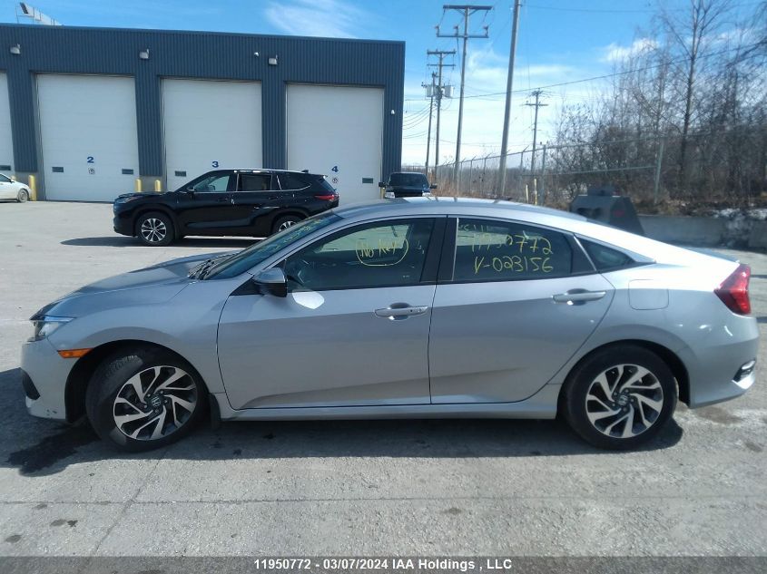 2018 Honda Civic Lx VIN: 2HGFC2F62JH023156 Lot: 11950772