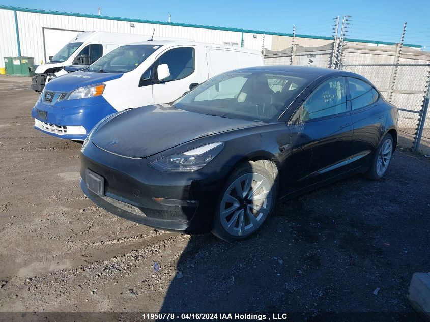 2022 Tesla Model 3 VIN: 5YJ3E1EB5NF231631 Lot: 39241325