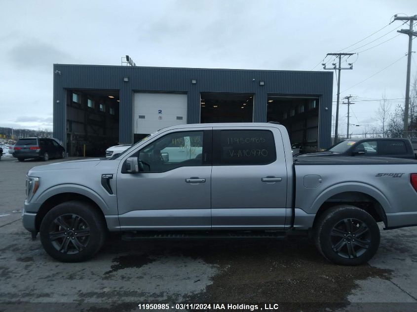 2023 Ford F150 Supercrew VIN: 1FTEW1EP7PFA10970 Lot: 11950985