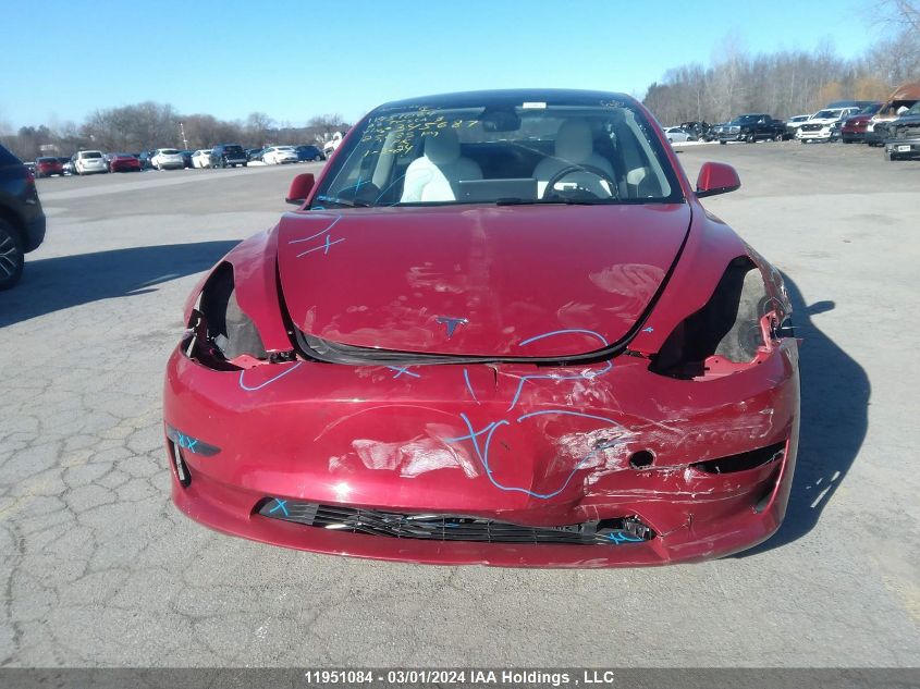2022 Tesla Model 3 VIN: 5YJ3E1EA0NF345687 Lot: 11951084