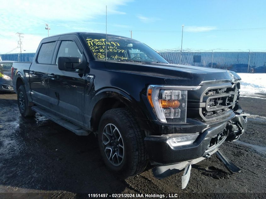 2022 Ford F-150 VIN: 1FTEW1EP6NFB38677 Lot: 11951497