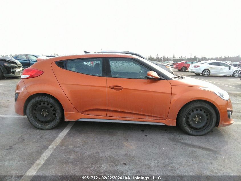 2016 Hyundai Veloster Turbo VIN: KMHTC6AE5GU301783 Lot: 11951712