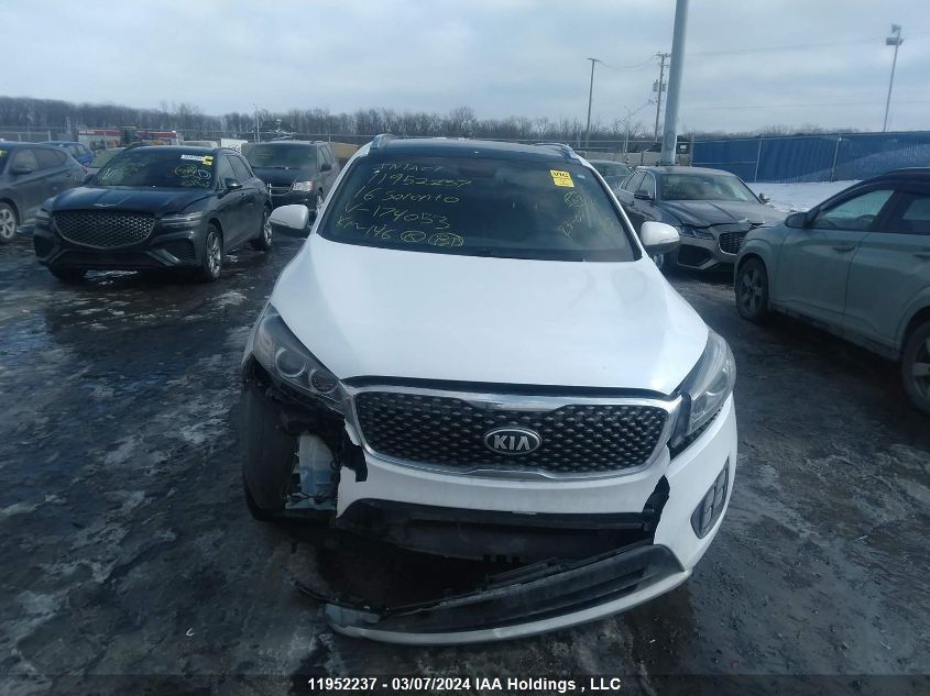 2016 Kia Sorento VIN: 5XYPKDA52GG174053 Lot: 11952237