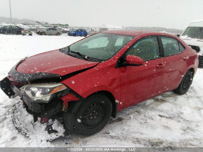 2015 Toyota Corolla L/Le/Le Pls/Prm/S/S Pls VIN: 2T1BURHE9FC349271 Lot: 38987084