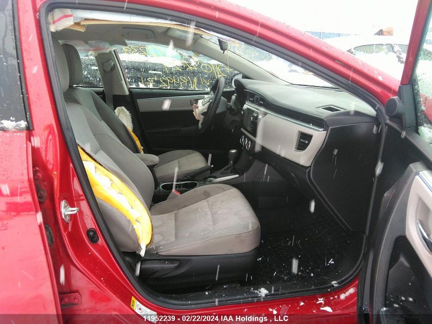 2015 Toyota Corolla L/Le/Le Pls/Prm/S/S Pls VIN: 2T1BURHE9FC349271 Lot: 38987084