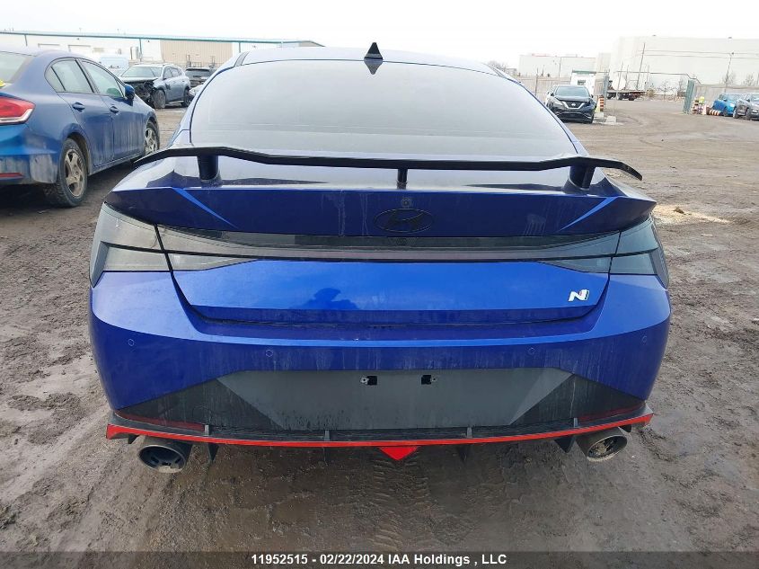 2023 Hyundai Elantra N Manual VIN: KMHLW4AK5PU010931 Lot: 39241417