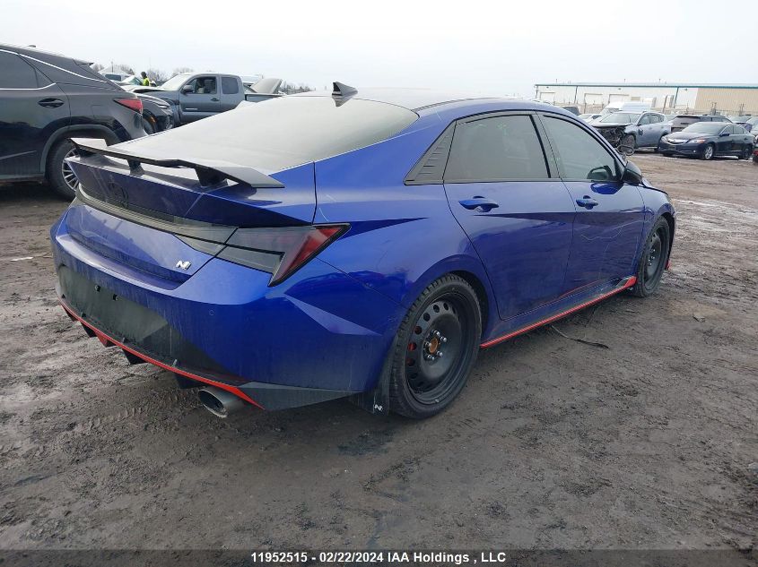 2023 Hyundai Elantra N Manual VIN: KMHLW4AK5PU010931 Lot: 39241417