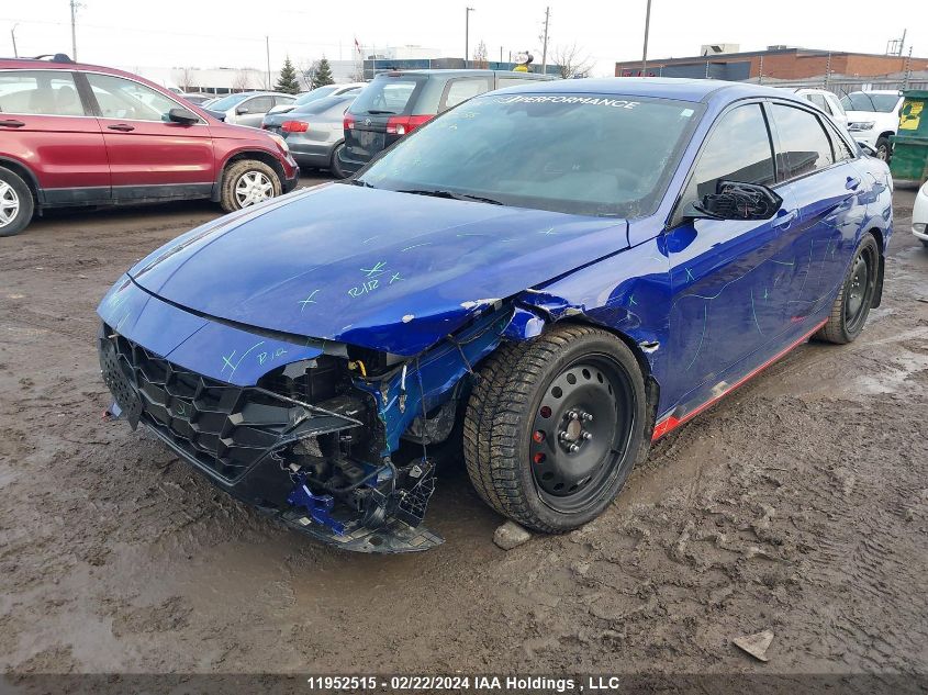 2023 Hyundai Elantra N Manual VIN: KMHLW4AK5PU010931 Lot: 39241417