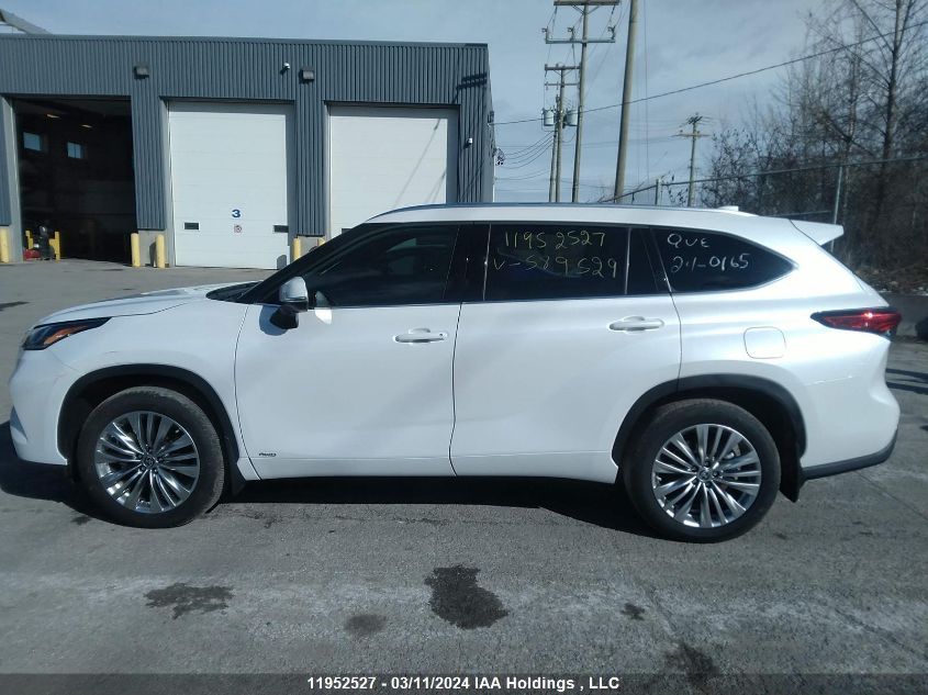 2023 Toyota Highlander Hybrid Limited/Hybrid Platinum VIN: 5TDEBRCH9PS589529 Lot: 11952527