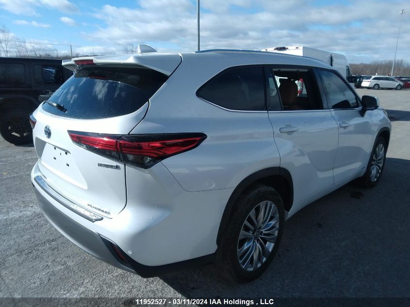 2023 Toyota Highlander Hybrid Limited/Hybrid Platinum VIN: 5TDEBRCH9PS589529 Lot: 11952527