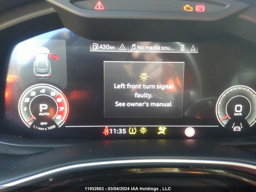 2021 Audi Q8 VIN: WA1DVAF11MD017990 Lot: 11952603