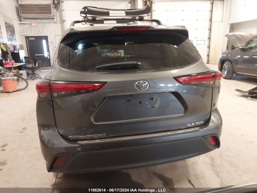 2021 Toyota Highlander VIN: 5TDGZRBH8MS549122 Lot: 11952614