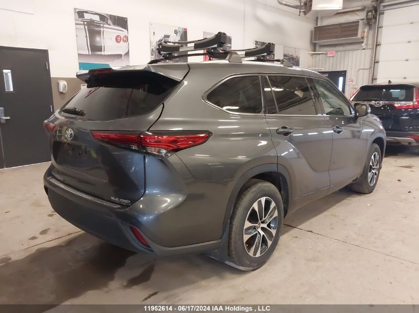 2021 Toyota Highlander VIN: 5TDGZRBH8MS549122 Lot: 11952614