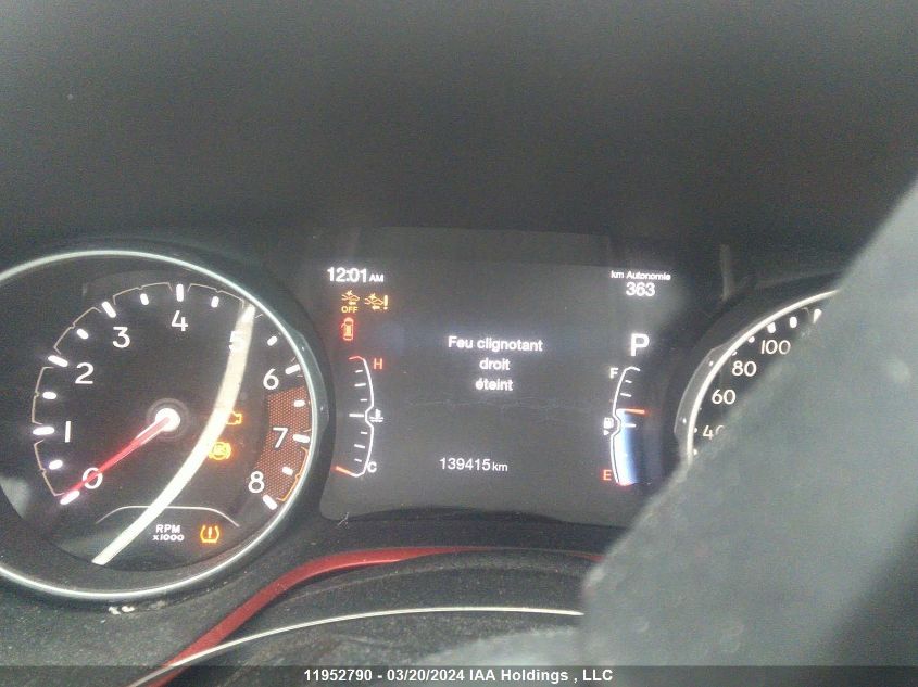 2017 Jeep Compass Trailhawk VIN: 3C4NJDDB1HT688059 Lot: 11952790