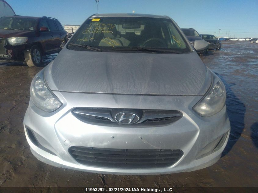 2014 Hyundai Accent Gl VIN: KMHCT4AE6EU645480 Lot: 11953292