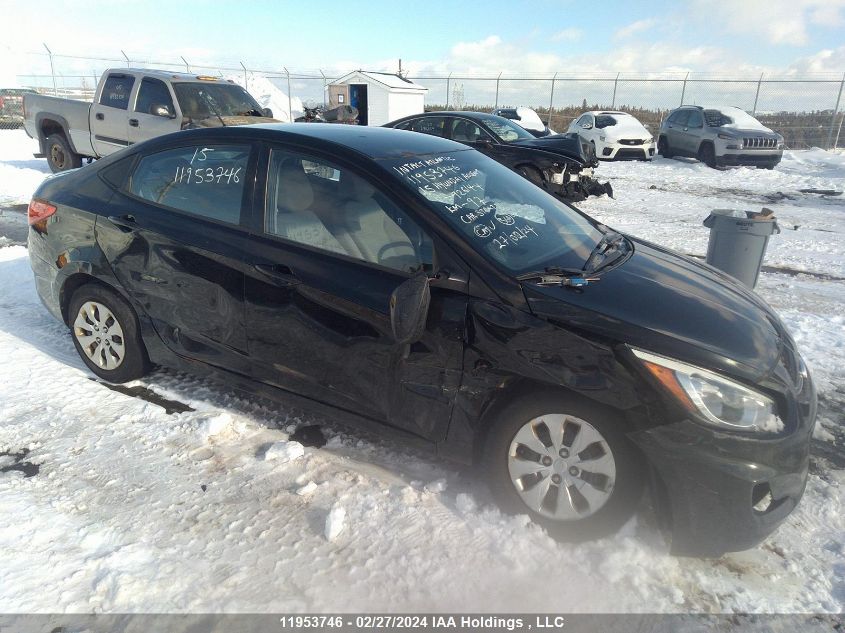 2015 Hyundai Accent L VIN: KMHCT4AE2FU926144 Lot: 48664204