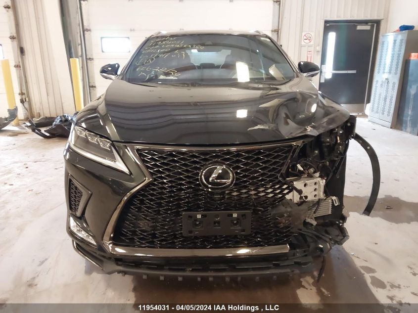 2022 Lexus Rx 350 F-Sport VIN: 2T2YZMDA5NC342300 Lot: 11954031