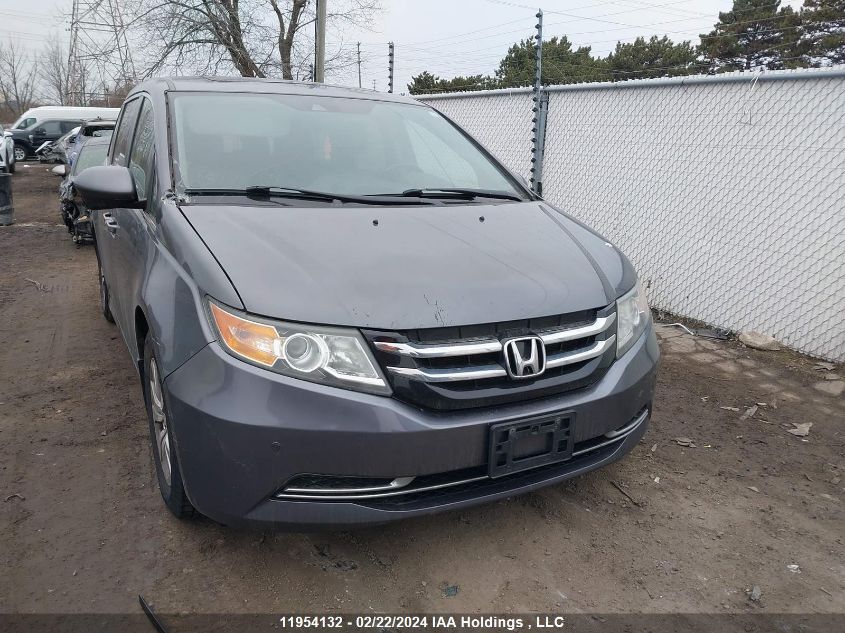 2014 Honda Odyssey Exl VIN: 5FNRL5H66EB504257 Lot: 11954132