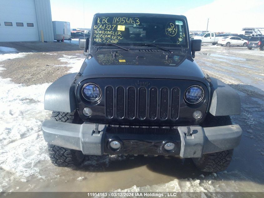 2016 Jeep Wrangler Sport VIN: 1C4AJWAG6GL241327 Lot: 11954163