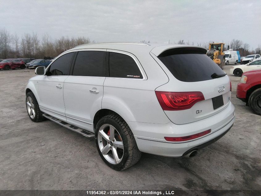 2013 Audi Q7 Prestige VIN: WA1VMCFE4DD004351 Lot: 11954362