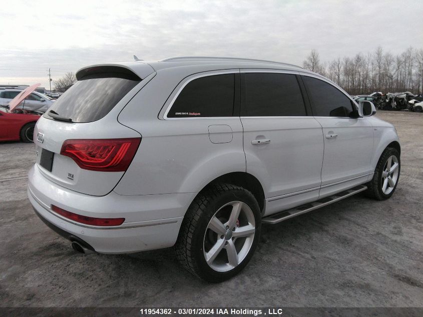 2013 Audi Q7 Prestige VIN: WA1VMCFE4DD004351 Lot: 11954362