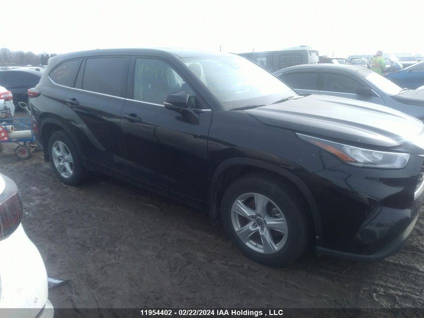 2022 Toyota Highlander L/Le VIN: 5TDBZRBH8NS209710 Lot: 39221518