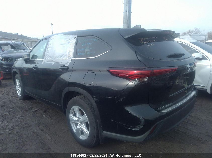 2022 Toyota Highlander L/Le VIN: 5TDBZRBH8NS209710 Lot: 39221518