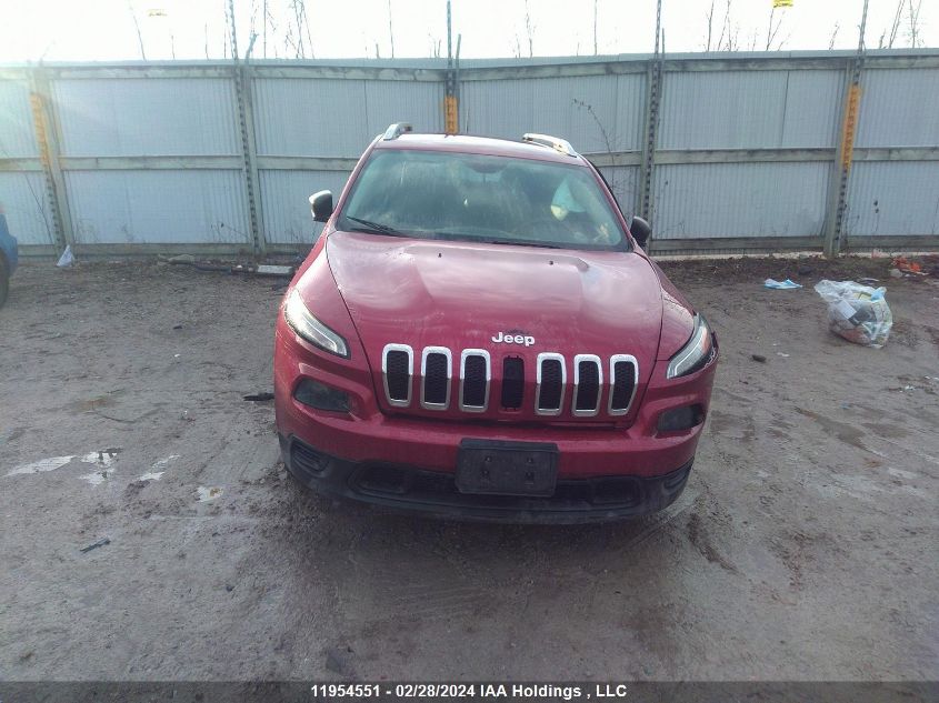 2015 Jeep Cherokee Sport VIN: 1C4PJLAB0FW760058 Lot: 11954551