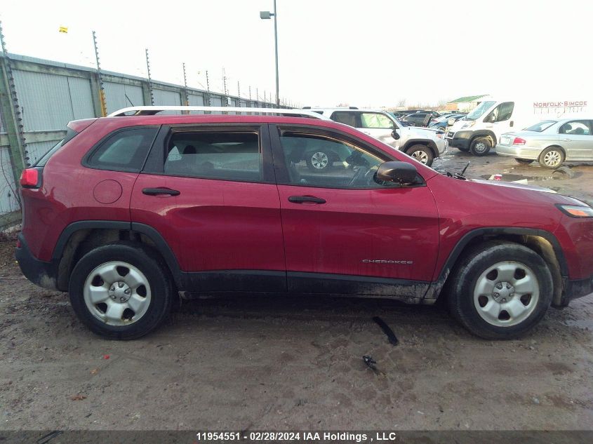 2015 Jeep Cherokee Sport VIN: 1C4PJLAB0FW760058 Lot: 11954551