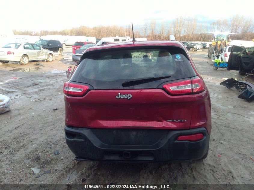 2015 Jeep Cherokee Sport VIN: 1C4PJLAB0FW760058 Lot: 11954551