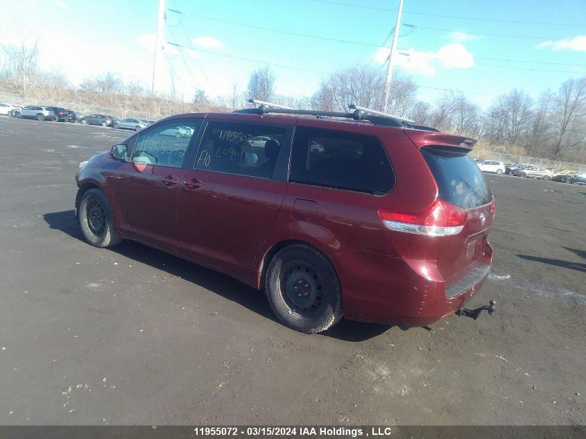 2012 Toyota Sienna VIN: 5TDKK3DC6CS209141 Lot: 11955072