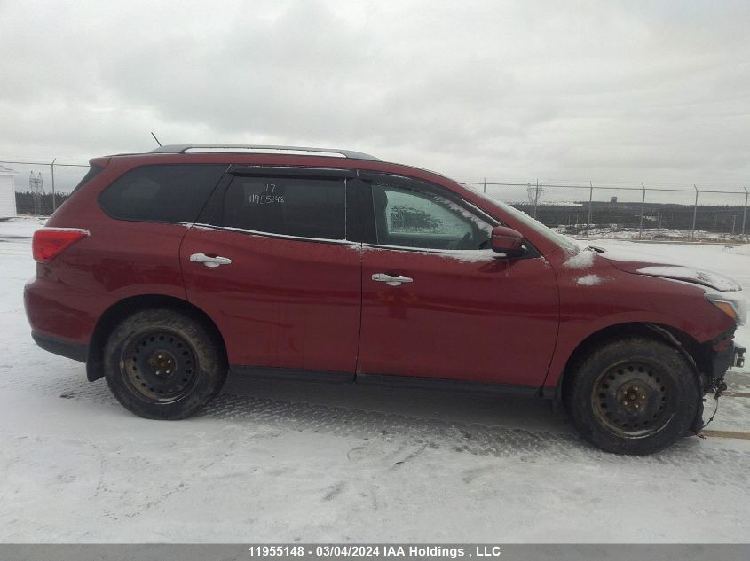 2017 Nissan Pathfinder S/Sv/Sl/Platinum VIN: 5N1DR2MM2HC687245 Lot: 11955148