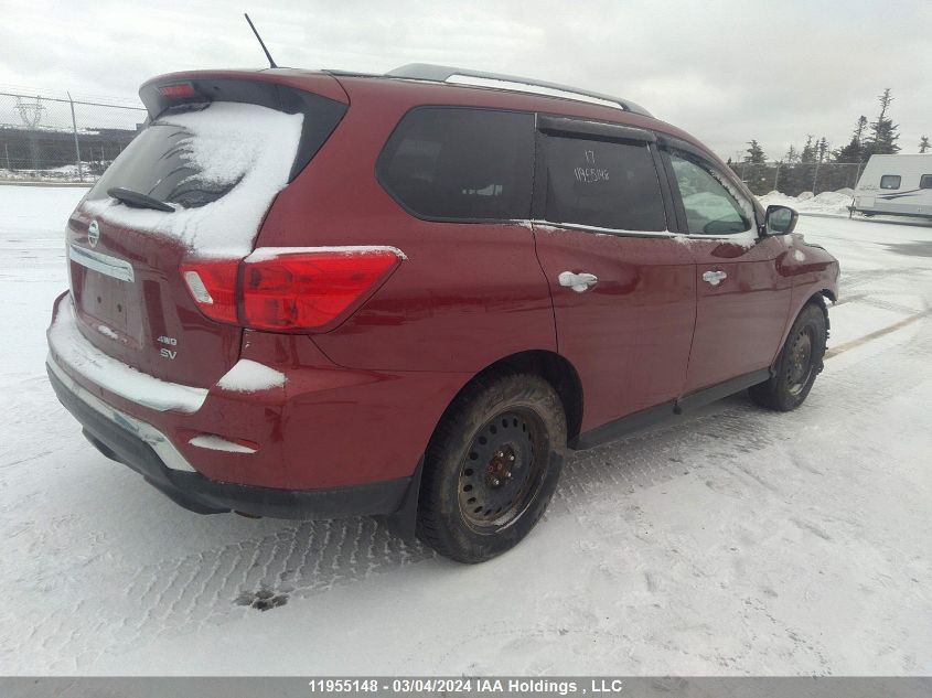 2017 Nissan Pathfinder S/Sv/Sl/Platinum VIN: 5N1DR2MM2HC687245 Lot: 11955148