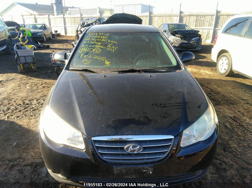 2009 Hyundai Elantra VIN: KMHDU45D69U778409 Lot: 11955183