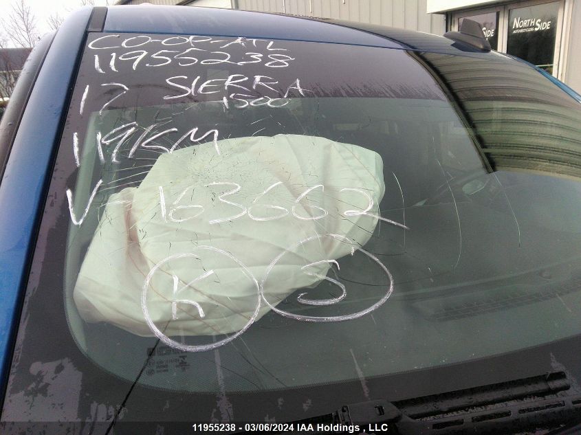 2017 GMC Sierra K1500 Sle VIN: 3GTU2MEC7HG163662 Lot: 11955238