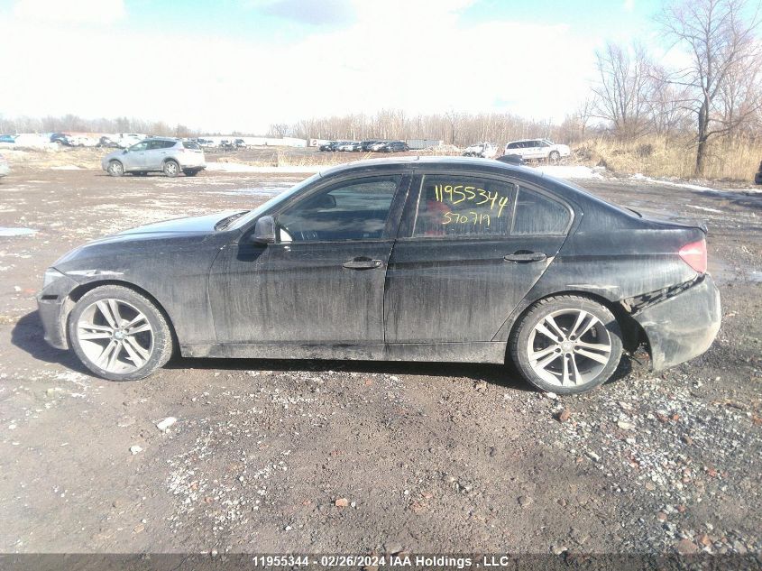 2014 BMW 320I xDrive VIN: WBA3C3G56ENS70719 Lot: 11955344