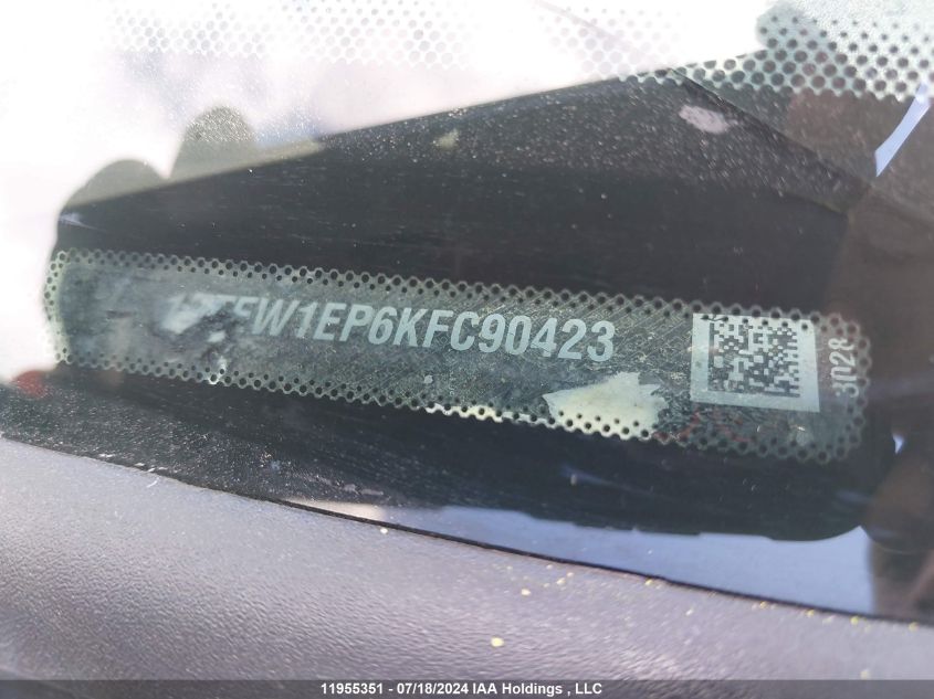 2019 Ford F-150 VIN: 1FTEW1EP6KFC90423 Lot: 11955351